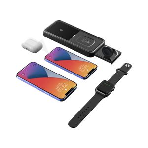 4 In 1 draadloze opladerstandaard voor iPhone 14 13 12 11 Pro Max Foldable 15W snellaadstation voor AirPods Apple Watch Ultra 8 7 Samsung Xiaomi Mi Huawei