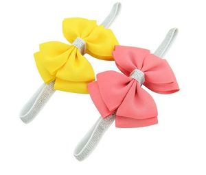 4 pouces bébé filles mignon nœud papillon élastiques bandeaux de cheveux nœud ruban nœuds accessoires pour enfants enveloppe cheveux bandeau chapeaux