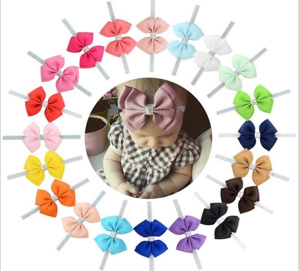 4 pouces bébé filles mignon noeud papillon élastiques bandeaux de cheveux bowknot ruban arcs accessoires pour enfants enveloppe de cheveux bandeau chapeaux A1188450082
