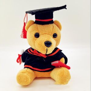 4 inch Doctor Graduate Bear College Studenten Gift Doll pluche speelgoed