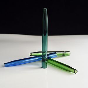 4 inch glazen pijpen tabak Hookahs sigaretten vleermuis houder glazen stro buis lepel waterpijpen helder dik filtertips tester