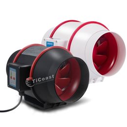 Ventilateur de conduit en ligne de 4 pouces Système d'échappement Blower Fétilleur Extrator silencieux pour toilettes de salle de bain Air Ven Booster 220V / 110V