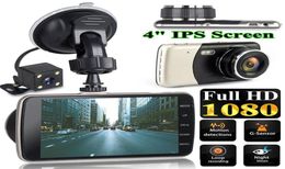 4 pouces écran LCD Dash Cam double objectif HD 1080P caméra voiture DVR véhicule enregistreur vidéo GSensor moniteur de stationnement soutien 32G TF carte4158577