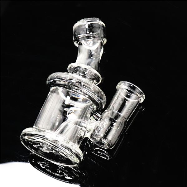 Mini tubos de agua de vidrio Bong de 4 pulgadas con cachimba Colorido 14 mm Mano femenina Vaso de precipitados Reciclador Dab Rig Bongs