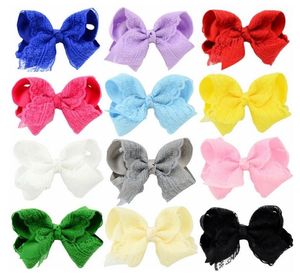 4 pouces populaire bébé arc épingles à cheveux gros-grain ruban arcs enfants dentelle cheveux Clips Barrette enfants cheveux accessoires A111533257