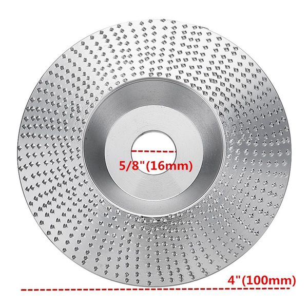 Livraison gratuite 4 pouces meule à bois disque rotatif ponçage outil de sculpture sur bois outils à disque abrasif pour meuleuse d'angle