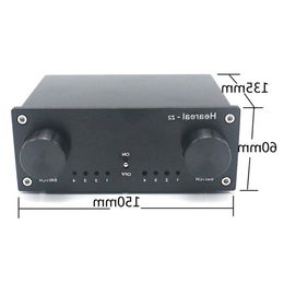 Livraison gratuite 4 entrées 4 sorties commutateur de signal audio sans perte sélecteur de répartiteur DC 12V E4-003 Ufbwo