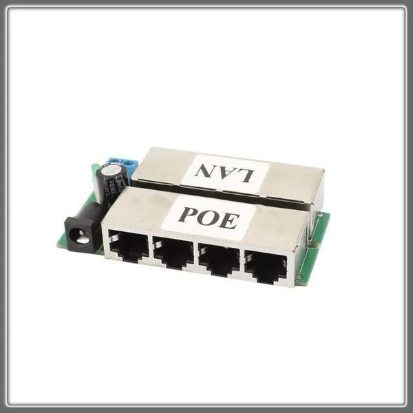 4 puertos LAN+4 POE (8 LAN+8 POE) Adaptador pasivo Pin Alimentación a través de Ethernet Módulo PoE Inyector DC 9-48V Cámara IP PoE S3 S4