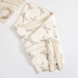 4 -laag mousseline baby quilt swaddle deken nieuw geboren beddengoed slaapzak voor pasgeboren wrap zachte badhanddoek baby's accessoires