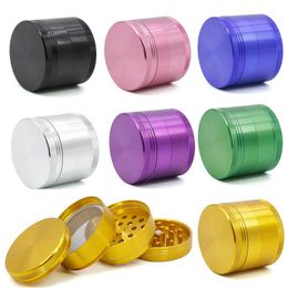 4 couches Herb Grinder Aluminium Plate de tabac à main 55 mm Accessoires de fumer accessoires