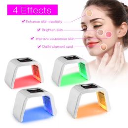 4 LED Máscara facial con luz PDT TERAPIA de fotones fotodinámica para el cuerpo Belleza de la piel Cara Rejuvenecimiento de la piel Tratamiento para el acné máquina de salón BJ
