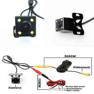 4 LED Night Vision Car Rear View Camera Universal Backup Parking Reverse Camera Waterproof 170 Wide Angle HD Color Image