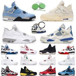 4 Militair Blue Mens Basketbal Schoenen 4S University Blue White Oreo Black Cat Cactus Jack Mannen Trainer Sport Sneakers