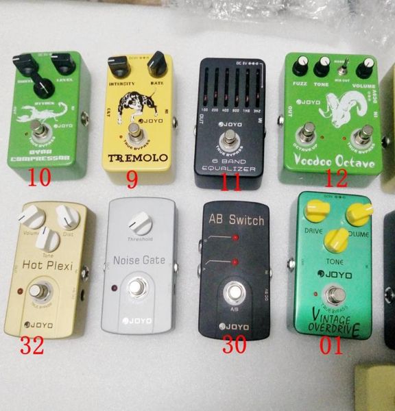 Pedal de efectos de guitarra clásica, 4 modelos, elija pedales multiefectos, distorsión, Overdrive, retardo, eco, reverberación, coro, Flanger, Wah Volum3946240