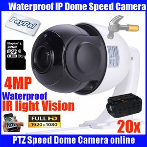 4 MP 4 pouces Mini Taille Réseau ONVIF PTZ IP Speed ​​Dome 20X Zoom PTZ IP Camera avec 32 Go TF Card2206