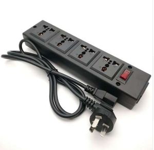 4-outlet Universal Socket met overbelastingsbeschermer, overspanningsbeschermer, 4 manieren uitlaat verlengen PDU Power Strip