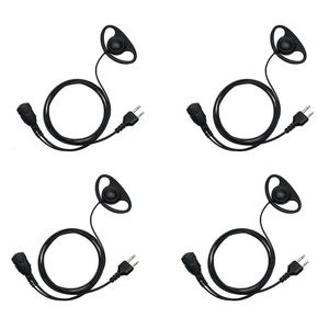 4-pack walkietalkie-oortelefoonheadset met PTT-microfoon voor Midland bidirectionele radio