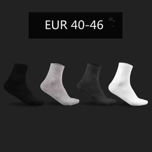 4 paires hommes été hiver grande taille confortable doux noir et blanc affaires hommes chaussettes EU 40-46