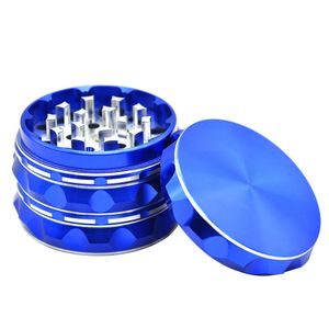 Toppuff 4 Delen Diameter 60mm Zinklegering CNC Metal Herb Tobacco Grinder Hand Muller Crusher Roken Accessoires