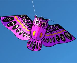 Cerf-volant hibou avec ligne, 11050cm, jouet d'extérieur facile à voler pour enfants, 4 couleurs, bon vol, cadeaux pour enfants à haute altitude, vente en gros, 4 pièces