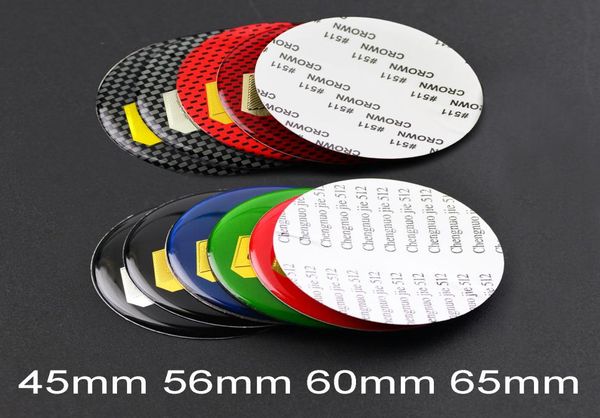 4 pcs 45 mm 56 mm 60 mm 65 mm de roue de voiture Capier à couverture autocollants autocollants de conduite de voiture Logo Emblem8029456