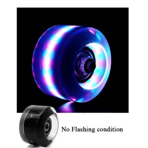 4 pc's 82a 54x32 mm knipperende wielen Quad Roller Skates Wheels Led Light Fit Road Skating Skating Rink Indoor Outdoor Accessoires