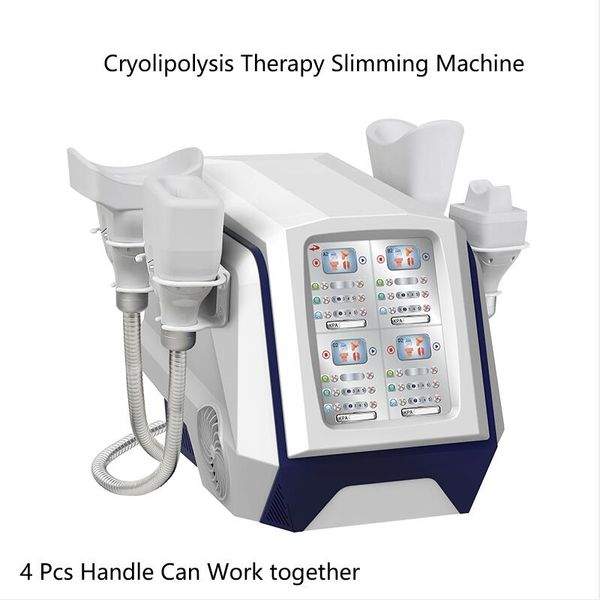 4 PCS manipuler la cryolipolyse à 360 degrés Cryothérapie Cryothérapie Retrait de la cellulite Machine de mincer