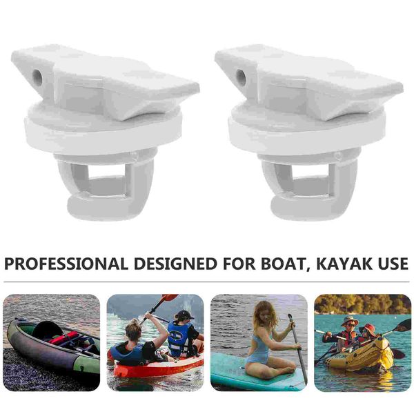 4 pcs cubierta de válvula de kayak enchufe kayak bomba de aire inflable inflable inflexión de la balsa de la balsa de aire PVC Piezas de kayak accesorios de aire