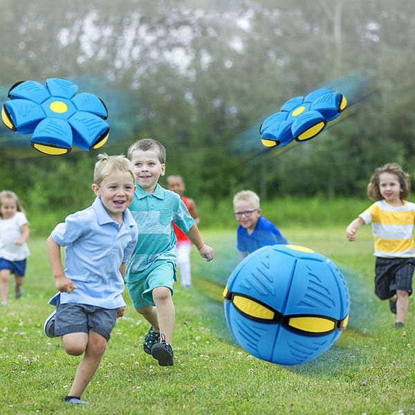 4 Uds. Bolas mágicas de OVNI volador de disco plano para niños con para niños, niños y niñas, juguetes deportivos al aire libre, regalo