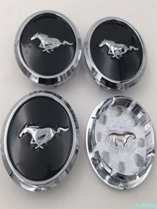 4 Stuks Veel 68 Mm Voor Mustang Oem Velg Naafdeksel Zwart Chrome Rand Running Paard 5W1J1A096BA277K3589198