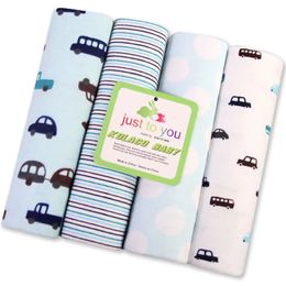 4 pièces/lot drap de lit bébé 100% coton 76*76 cm taille lit bébé drap de berceau fille garçon ensemble de literie bébé nés couverture de réception 240229