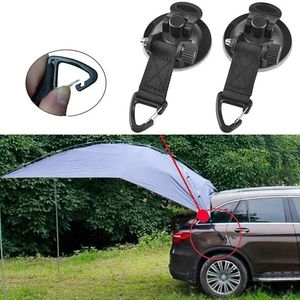 4 pc's Outdoor Suction Cup Anchor Tie Down Camping Tarp Car Side Luifel Pool Tarps Tents Beveiliging Hook Multi Tool Camping Gear