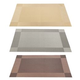 4 pc's placemat mode pvc eettafel mat bord pads bowle colasters doek koffie s home decor 220627