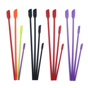 4 pièces/ensemble outils de pâtisserie, grattoir à bouteille en Silicone Flexible, spatule fine dernière goutte, pinceau de maquillage, outil de beauté, accessoires de cuisine KDJK2104