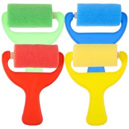 4 PCS Sponge Paint Rollers Brayers Peinture Rolls Set Drawing Tools for Kids Painters Artists