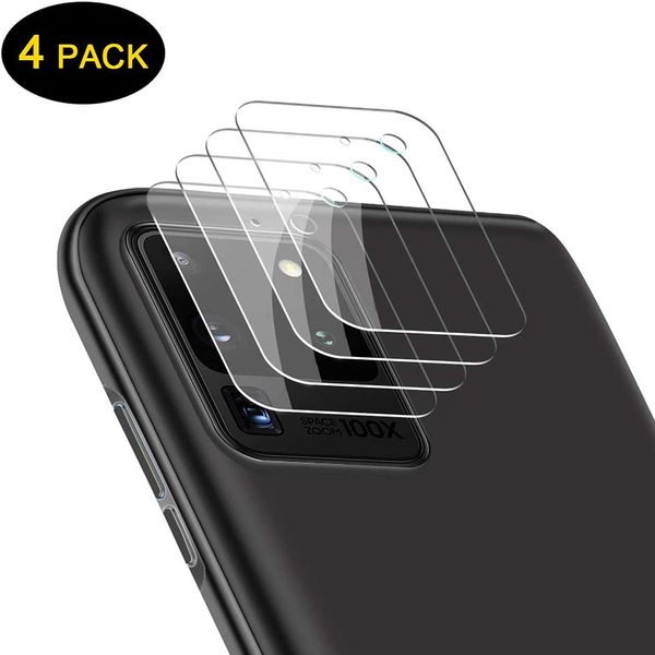 4 PCS Verre Trempé Dureté 9H Film Anti-Rayures Pour Samsung Galaxy S21 Ultra S20 Plus Film Protecteur D'objectif De Caméra Pour note20Ultra