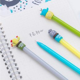 4 piezas Creative Funny Lindo Manijas Cactus Gel Pen Smortedery