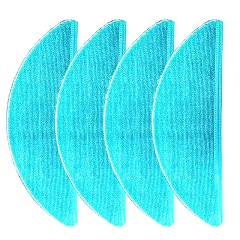 4 قطعة قابلة للغسل قطعة صغيرة من الألياف الدقيقة الأزرق قطع القماش الألياف البديلة لقطع الغيار من 7490 نظافة الفراغ الأبدي
