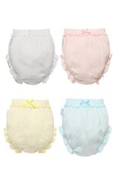 4 Couplelot Kids Cotton Panties Girl Baby Infant Newborn Fashion Solid Cute Bow Underpants pour les enfants Gift 462 E38328466