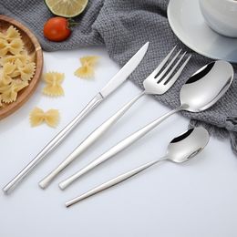 4 stuks diner set flatware 18 8 roestvrij staal servies zilverwerkmes en lepel set