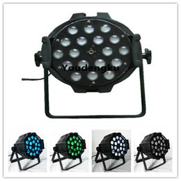 4 piezas de luces de discoteca de fiesta 18x15w rgbwa 5 en 1 luz par led con zoom 15w luz led par con zoom