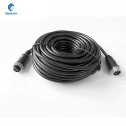 4 Pin Auto Camera Video Kabel Luchtvaart Koord 5/10/20Meter Verlengdraad voor Vrachtwagen/Trailer /Bus/Camper