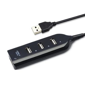 4 port USB Hub Mouse Keyboard Splitter USB 4 Plug USB2.0 Adaptateur HAB pour ordinateur portable PC ordinateur USB Extender Multi Connector