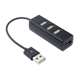 4 PORTS poort USB 2.0 Hub Hoge Snelheid Draagbare Mini USB Splitter-adapter voor laptop PC Notebook Computer Hoogwaardig snel schip