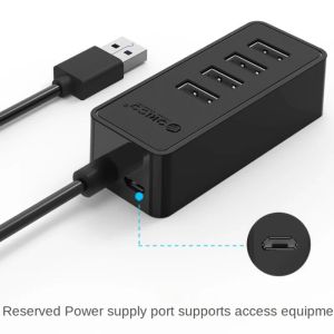 4 ports USB 30 HUB BURANT PROPRIENT LA FONCTION OTG AVEC 5V MICRO USB POWER PORT pour une connectivité efficace