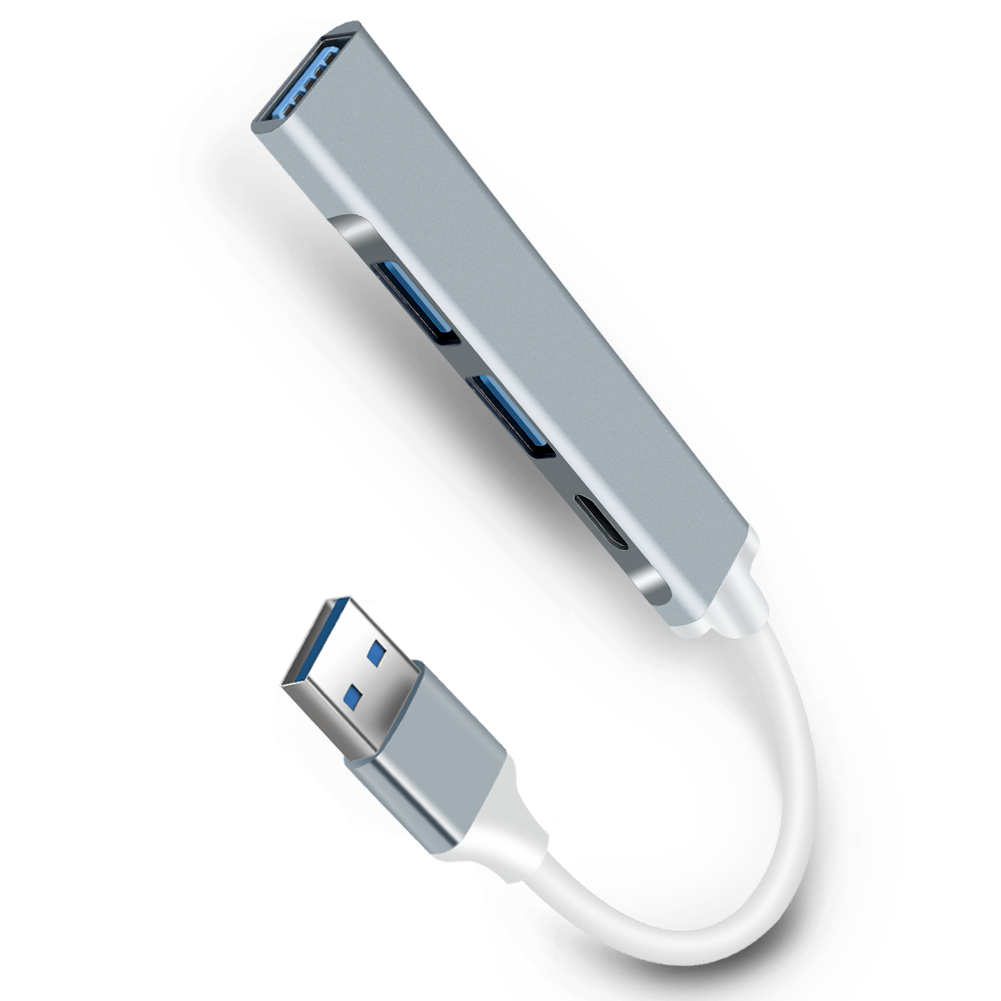4 portar USB Hub 3 0 Höghastighet Multi USB Splitter Adapter OTG för Xiaomi Huawei Telefon MacBook Pro USB 3.0 2.0 Ports