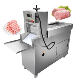 4 rouleau en acier inoxydable CNC commerciallfull bœuf automatique mouton bacon bacon Slicer gelé de viande d'agneau