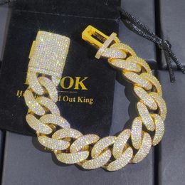 4 rijen Cubaanse linkarmband voor mannen Women Silvergold vergulde armbanden Iced Out Miami Bracelet Hip Hop Jewelry Boy Girl cadeau 240510