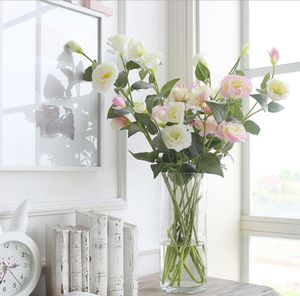 4 Hoofdsimulatie Decoratieve bloemen Grandiflorum Hoogwaardige Zijde Droge Bloem Woondecoratie Huwelijksboeket Kransen