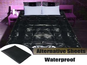 4 Maat zwart rood waterdichte seks volwassen rubber pvc nat plaat bed cosplay slaapomslag 6433284